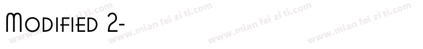 Modified 2字体转换